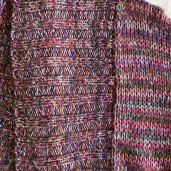 Melrose and Market long open front shawl collar cardigan rainbow pastels pinks - Picture 7 of 16